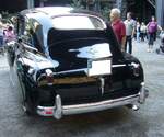 Heckansicht eines Chrysler Series 25-Six Windsor aus dem Modelljahr 1940. Altmetall trifft Altmetall am 01.10.2023 in LaPaDu Duisburg.