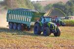 LU Schmidt Ronneburg mit Claas 870 mit Krone GX am 23.08.23 bei der Maisernte 2026 zwischen Langenselbold und Ronneburg 