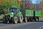 Deutz Fahr Traktor mit 2 Hängern in Euskirchen - 22.10.2020