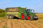LU Schmidt Ronneburg Fendt 726 mit Krone TX am 23.08.23 bei der Maisernte 2026 zwischen Langenselbold und Ronneburg 