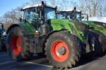 Ein Fendt 930 Vario Traktor am 08.01.24 Großer Stern Berlin bei der Demo der Landwirte.