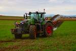 Fendt Vario 942 mit Kuhn Pflug im Oktober 2025 in der Wetterau bei Florstadt 