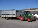 FENDT-Farmer410Vario mit Viehtransportanh�nger;110607