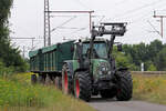 Fendt Traktor mit 2 Getreide Anhängern in Dedensen-Gümmer 27.7.2021