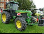 Grüner John Deere 3350 am Oldtimertreffen in Rheinfelden am 27.09.2025