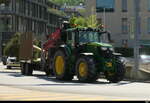 John Deere 6215R unterwegs in Schaan am 30.04.2026