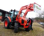 =Kubota M1070 GX-II steht im Februar 2017 bei der Hessischen Landwirtschaftsausstellung in Alsfeld