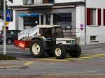 Lamborghini Traktor unterwegs in Schwyz am 27.02.2016
