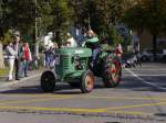 Oldtimer Traktor Bührer unterwegs in Bremgarten AG am 18.10.2014
