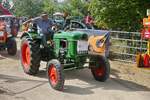 Deutz D 25S, BJ 1960, 25PS, 2Zyl, war bei der Rundfahrt beim traktorentreffen in Keispelt mit dabei.