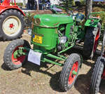 Deutz D 25 S, BJ 1959, 25 PS, 2Zyl, war zum Oldtimertreffen nach Nocher gekommen.