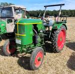 =Deutz F 1 L, gesehen bei der Oldtimerausstellung der OLDTIMERFREUNDE OHMTAL in Dannenrod, 09-2025