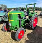 =Deutz F1, ausgestellt bei der Oldtimerveranstaltung der OLDTIMERFREUNDE OHMTAL in Dannenrod, 09-2025