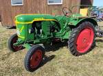 =Deutz F 1, ausgestellt bei der Oldtimerveranstaltung der OLDTIMERFREUNDE OHMTAL in Dannenrod, 09-2025