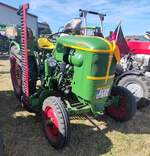 =Deutz F 1 steht bei der Oldtimerveranstaltung der OLDTIMERFREUNDE OHMTAL in Dannenrod, 09-2025