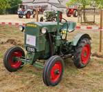 Deutz F1M 414 Bauernschlepper, BJ 1949, 11 PS 1Zyl, gesehen beim Traktorentreffen in Keispelt.