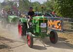 Deutz F1L514, BJ 1953, 15 PS, machte bei der Rundfahrt, beim Traktorentreffen in Keispelt mit.