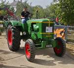 Deutz F3L514, BJ 1959, 45 PS, 3Zyl, nahm an der Rundfahrt beim Traktorentreffen in Keispelt teil.