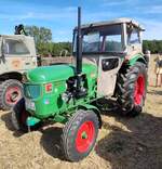=Deutz 5005, gesehen bei der Oldtimerausstellung der OLDTIMERFREUNDE OHMTAL in Dannenrod, 09-2025