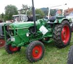 Deutz 4005 steht bei der Oldtimerausstellung an der Ebersburg, Juni 2014