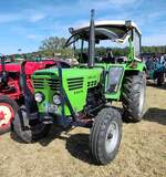 =Deutz 5206 steht bei der Oldtimerveranstaltung der OLDTIMERFREUNDE OHMTAL in Dannenrod, 09-2025