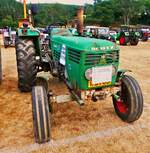 Leicht l�dierter Deutz 7006, BJ 1973, 3768 ccm, 70 PS, war zum Oldtimertreffen in Warken angereist. 19.07.2026