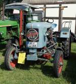 Eicher ED 14 steht bei der Oldtimerausstellung in Gudensberg, Juli 2015