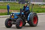 Schmalspur Eicher Traktor 656 VC, war bei der Rundfahrt mit dabei.  09.05.2023