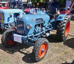 Eicher Tiger, BJ 1966, 33 PS, 3 Zyl, war nach Nocher zum Oldtimertreffen gekommen.