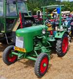 Fendt Dieselross F 15, BJ 1952, 1185 ccm, 15 PS, steht im Teilnehmerfeld beim Oldtimertreffen in Warken.