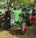 Fendt Dieselross, BJ 1955, 15 PS, 1 Zyl, 1180 ccm, war zum Traktorentreffen in Keispelt gekommen.