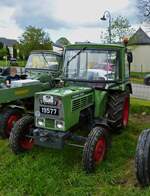 Fendt Farmer 200 S aufgenommen beim „Baurefest in Brotebach“. 14.05.2023