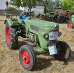 Fendt Farmer 1, BJ 1959, 22 PS, 2Zyl, war beim Traktorentreffen in Keispelt vor Ort.