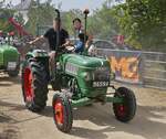 Fendt Fix2, nahm an der Rundfahrt beim Traktorentreffen in Keispelt teil.