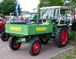 Fendt GT 225 steht bei der Traktorenausstellung  Ahle Bulldogge us Angeschbach oh Lannehuse  in Angersbach im Juni 2018