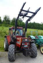 Fiatagri DT65.90 mit hydraulischem Frontheber, Bulldogtreffen Bruckerhof, Juni 2013