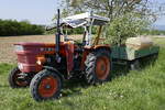 FIAT-Ackerschlepper mit Anhänger, April 2020