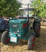 Hanomag Granit 501 E, 48 PS bei 2600 U/min, 2356 ccm, BJ 1969, wurde 2022 Restauriert, war beim Traktoren treffen in Keispelt zusehen. 09.08.2026