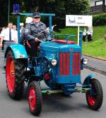 mein Traktor: Hanomag R 16 (N 119) beim Festzug des Musikvereins, Petersberg-Marbach im Juni 2012
