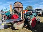 =Hanomag R 217 mit Bandsäge, ausgestellt bei der Oldtimerausstellung der OLDTIMERFREUNDE OHMTAL in Dannenrod, 09-2025