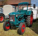=Hanomag R 435, gesehen bei der Oldtimerausstellung der Traktorfreunde Wiershausen am Klostergut Hilwartshausen, 05-2023