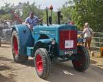 Hanomag R55, BJ 1955, 55 PS, war als Teilnehmer bei der Rundfahrt in Keispelt beim Traktorentreffen mit dabei. 09.08.2026