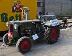 . Hürlimann Diesel D-100, Bj 1947, 4 Zyl. 4021 ccm mit 45 Ps war beim  Festival de Vapeur  im Fond de Gras ausgestellt.  12.09.2015