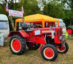 =IHC D 214 steht bei den Traktorfreunden Mackenzell im September 2018