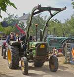 John Deere Lanz 710, war als Teilnehmer der Rundfahrt beim Traktorentreffen in Keispelt mit  dabei.