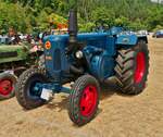 Lanz Bulldog D 6516, BJ 1962, 7360 ccm, 65 PS, aufgenommen beim Oldtimertreffen in Warken. 19.07.2026