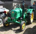Lanz 2416, BJ 1959, 24 PS, 1 Zyl, war beim Oldtimertreffen in Nocher zu sehen. 23.09.2026