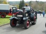 Lanz rollt über das Ausstellungsgelände bei der Oldtimerausstellung der Traktor-Oldtimer-Freunde Wiershausen, April 2012