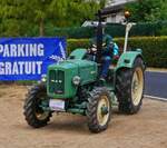 MAN 4T1, Allrad BJ 1962, 1905 ccm, 36 PS, f�hrt nach der Rundfahrt auf das Gel�nde beim Oldtimertreffen in Warken ein. 19.07.2026