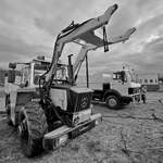 Der MB-Trac eines lokalen Zirkusunternehmens, so gesehen Anfang April 2026 in Hattingen.